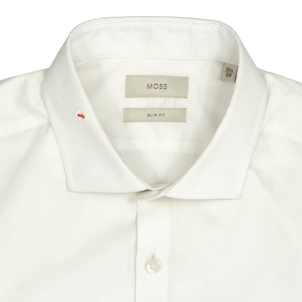 Moss White Slim Fit Shirt