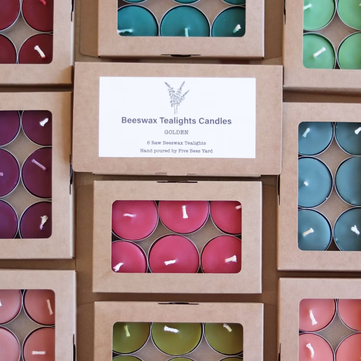 Artisan Beeswax Tealights (available in 5 colours)