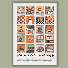 It's The Little Things: Autumn Edition Illustrated Quote Print