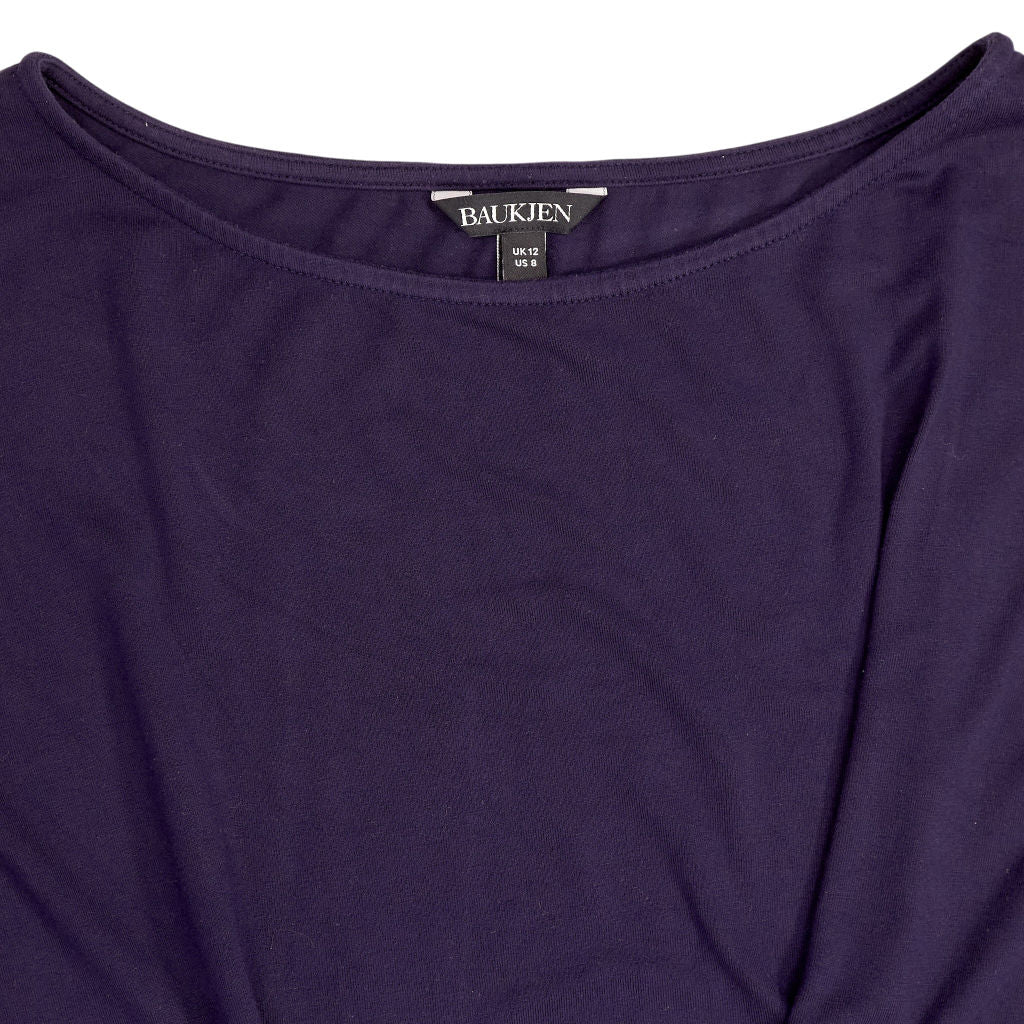 Baukjen Navy Short Sleeve Top