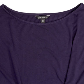Baukjen Navy Short Sleeve Top