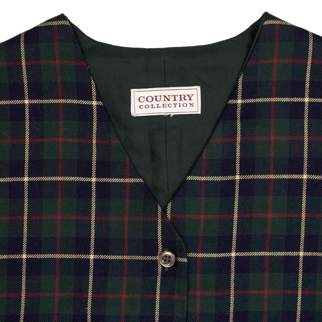 Vintage Country Collection Tartan Waistcoat