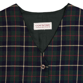 Vintage Country Collection Tartan Waistcoat