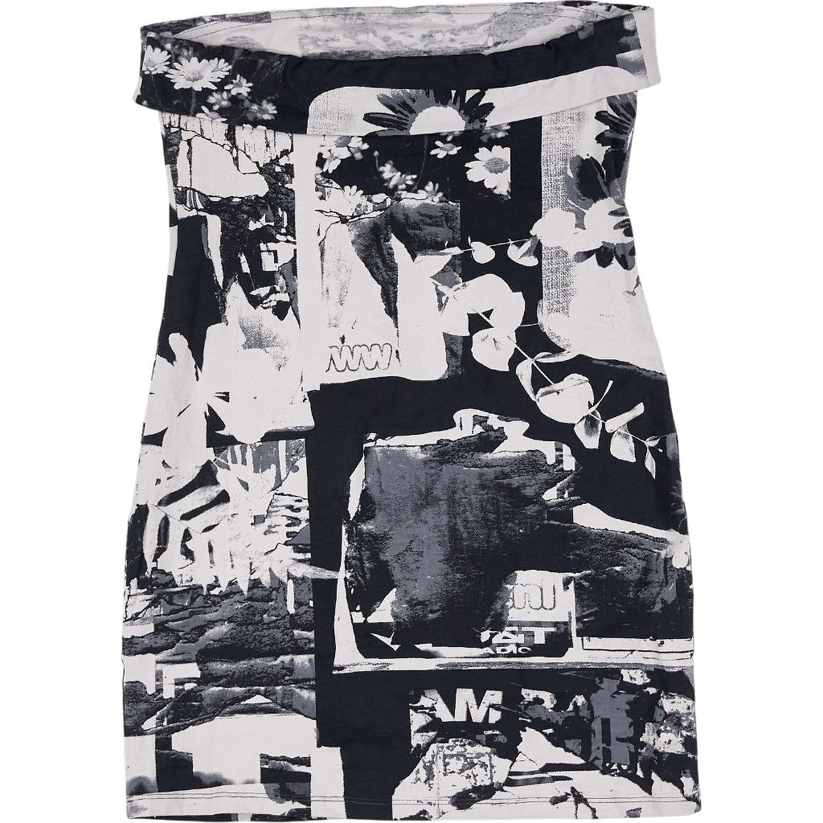 Motel Grey Suriah Photo Collage Dress