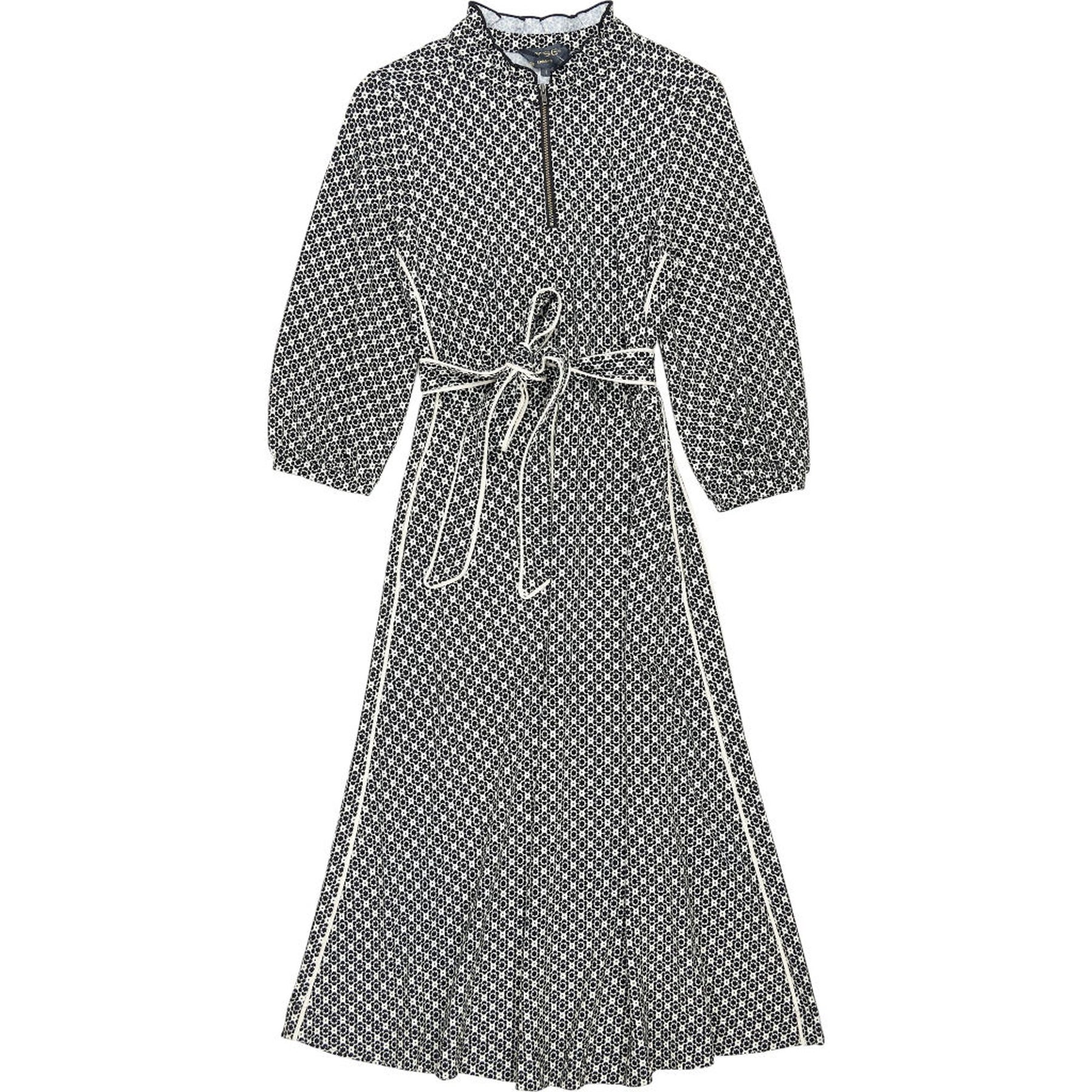 WYSE London Black Patterned Dress
