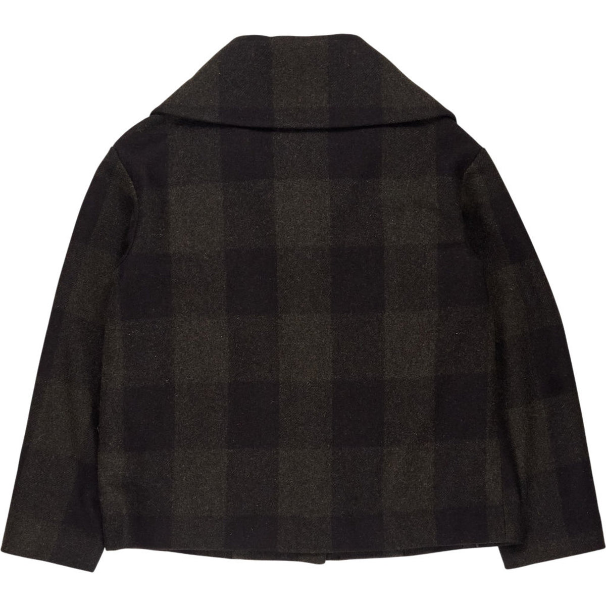 Gap Green/Black Check Wool Coat