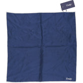 Drake's Blue Silk Pocket Square
