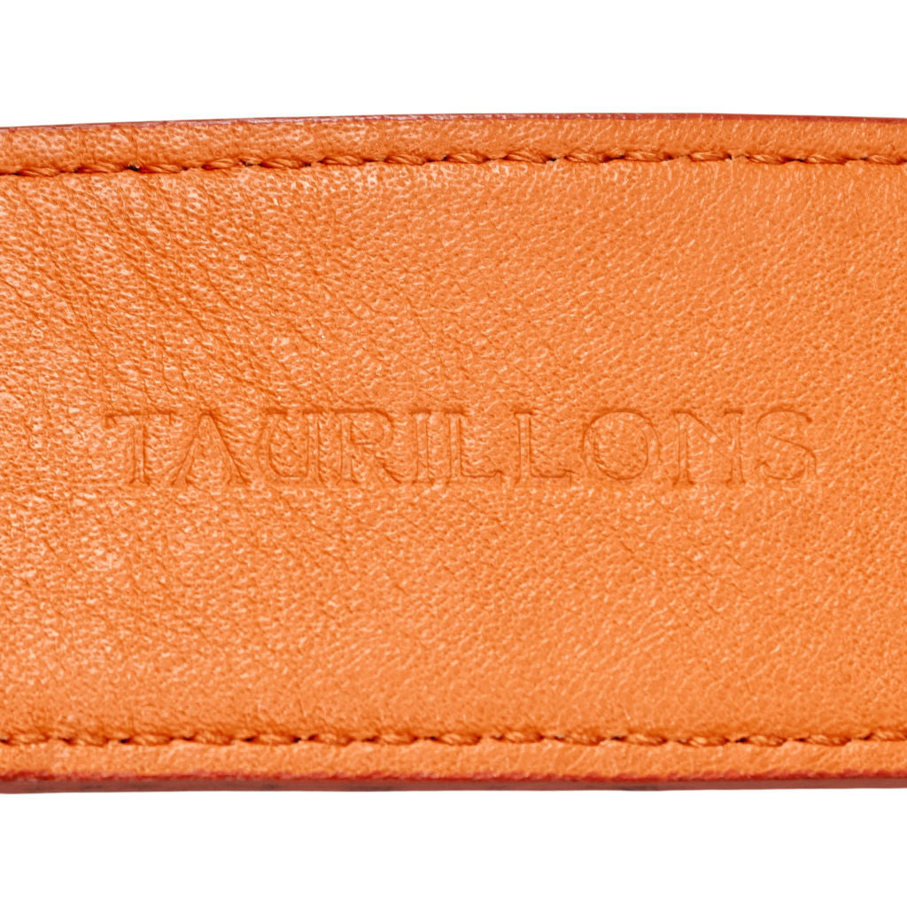 Anderson & Sheppard Orange Leather Belt