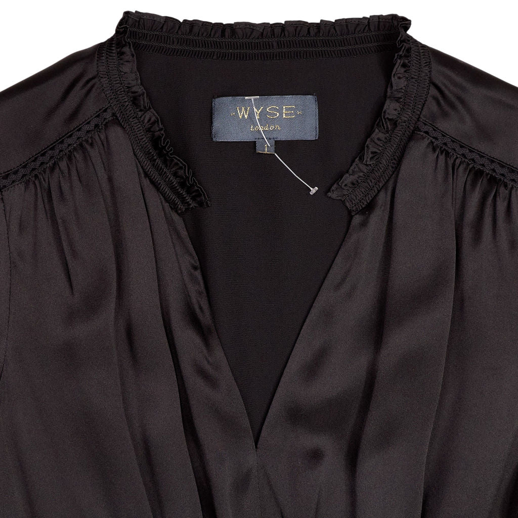 WYSE Black Midi Dress