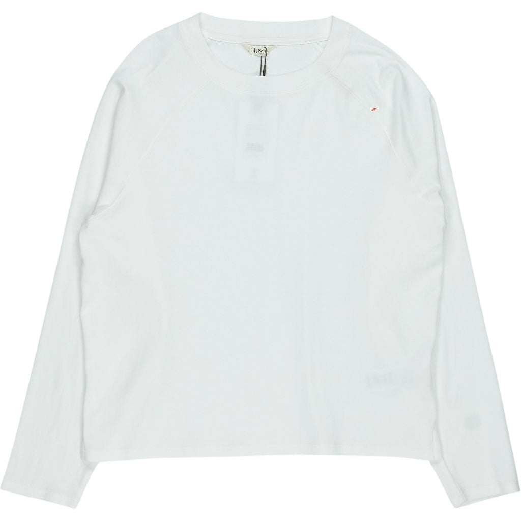 Hush White Matilda Cotton Raglan Top
