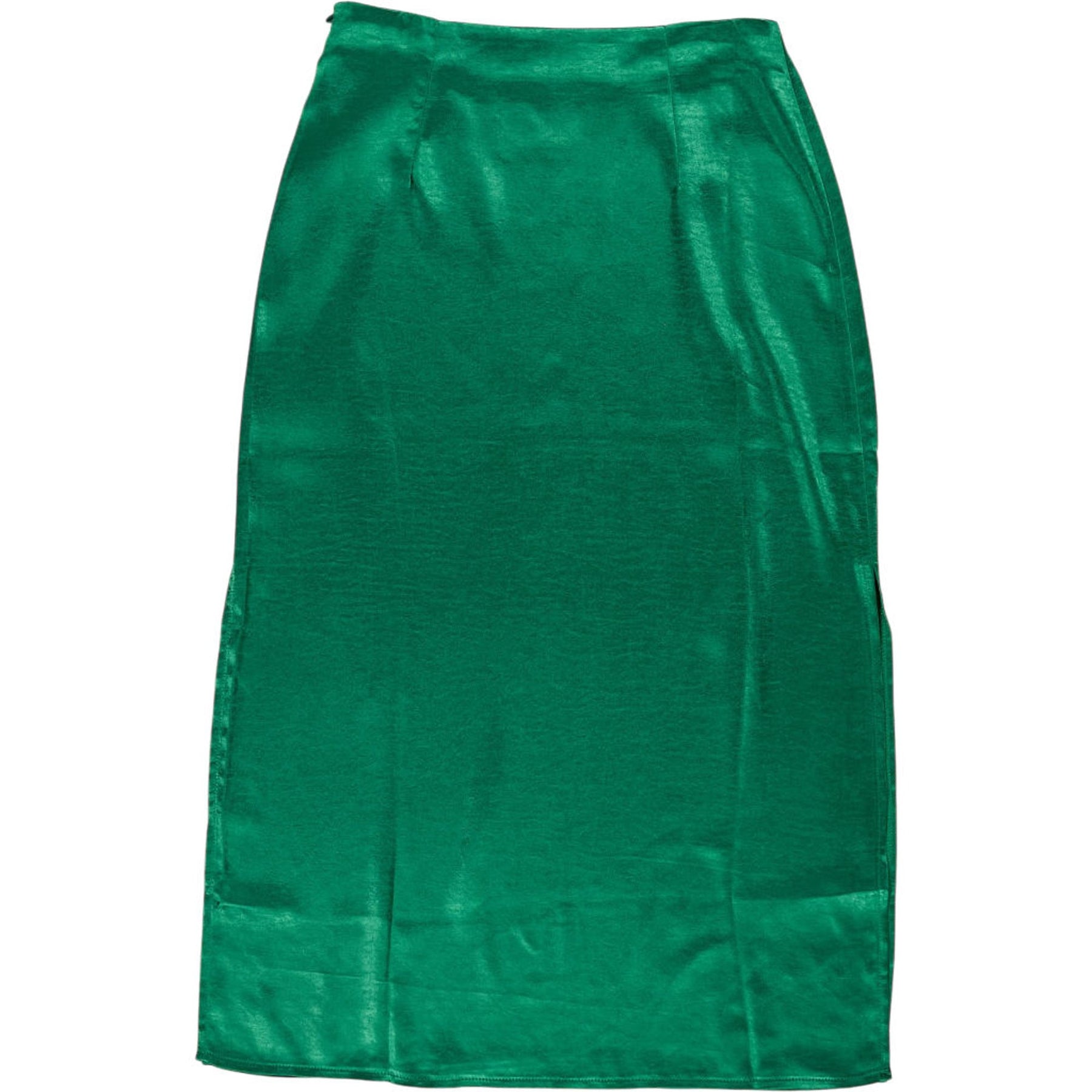Motel Green Satin Tindra Skirt