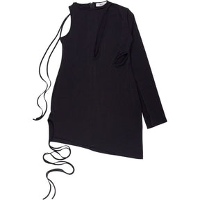 SRVC Black Asymmetric Dress