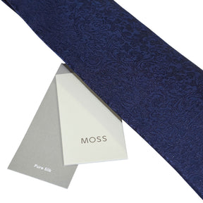 Moss Navy Silk Tie