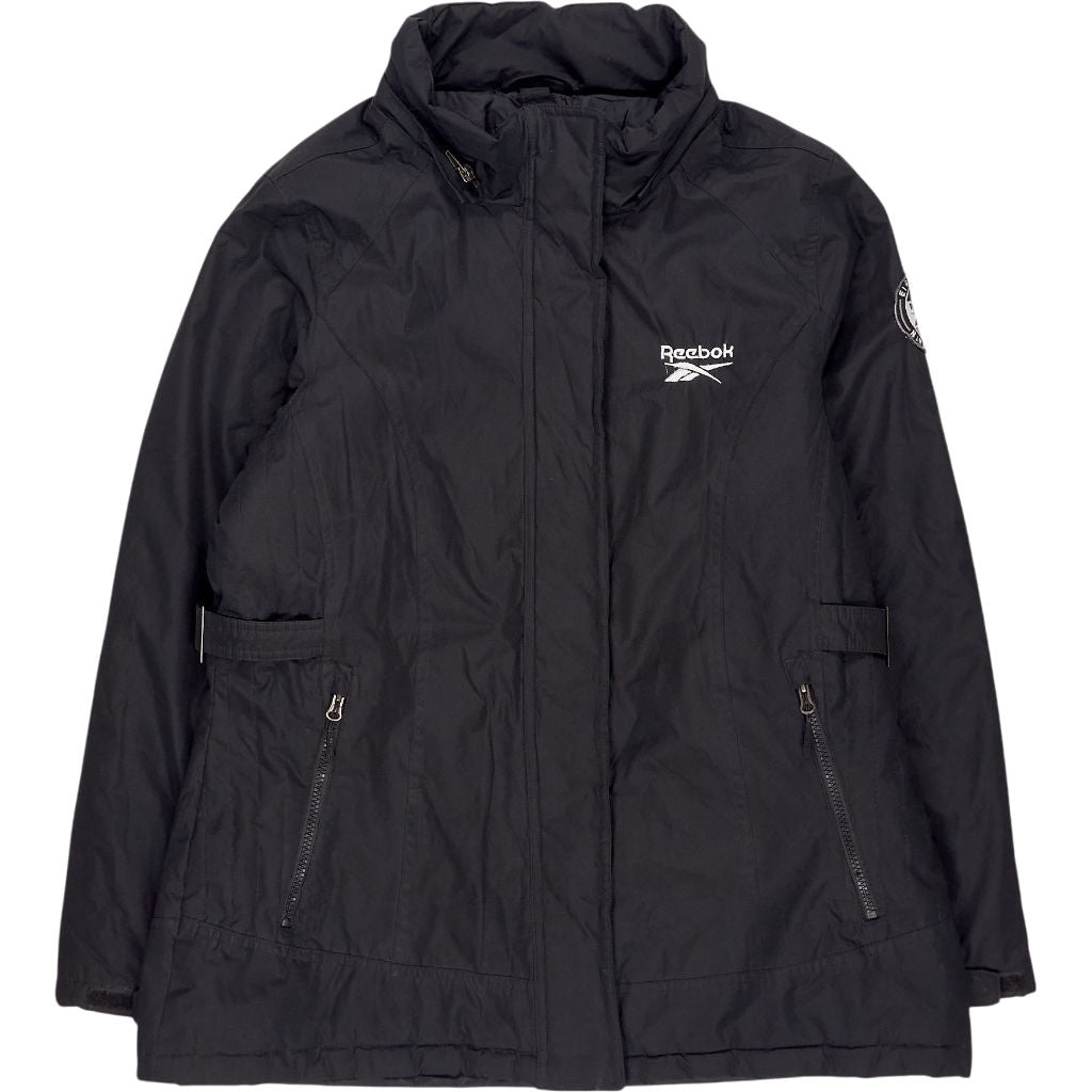 Vintage Reebok Black Hooded Jacket