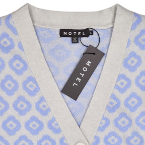 Motel Tonal Blue Daisy Olina Cardigan