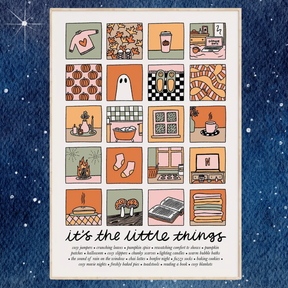 It's The Little Things: Autumn Edition Illustrated Quote Print