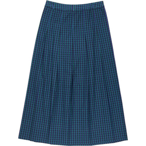 OMNES Blue Green Check Skirt