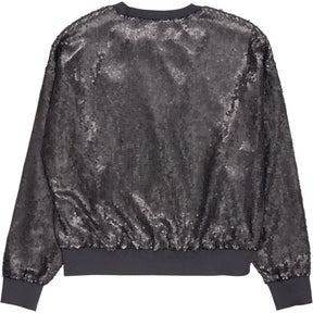 Hush Gunmetal Sadie Sequin Sweatshirt