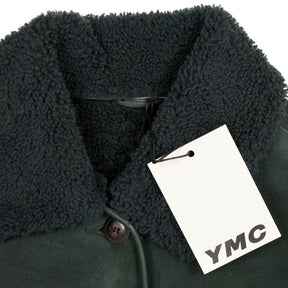 YMC Green Shearling Collar Jacket