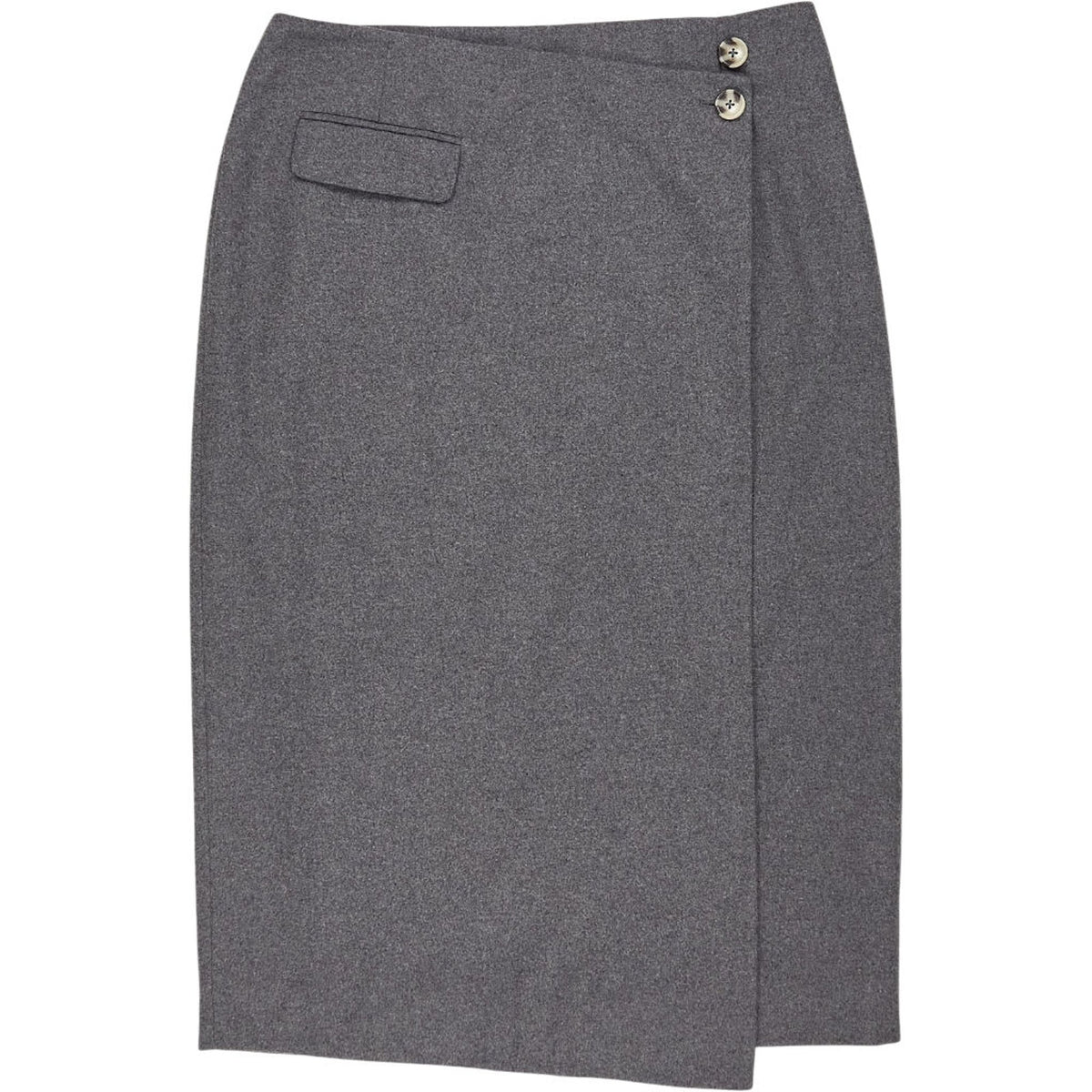Aligne Grey Kier Wool Blend Skirt