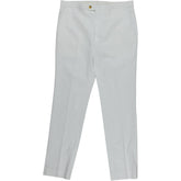 Moss White Slim Fit Trousers