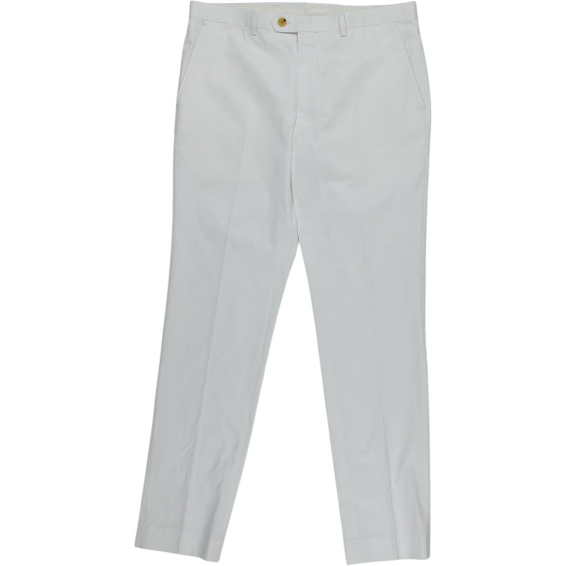 Moss White Slim Fit Trousers