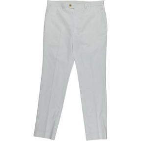 Moss White Slim Fit Trousers