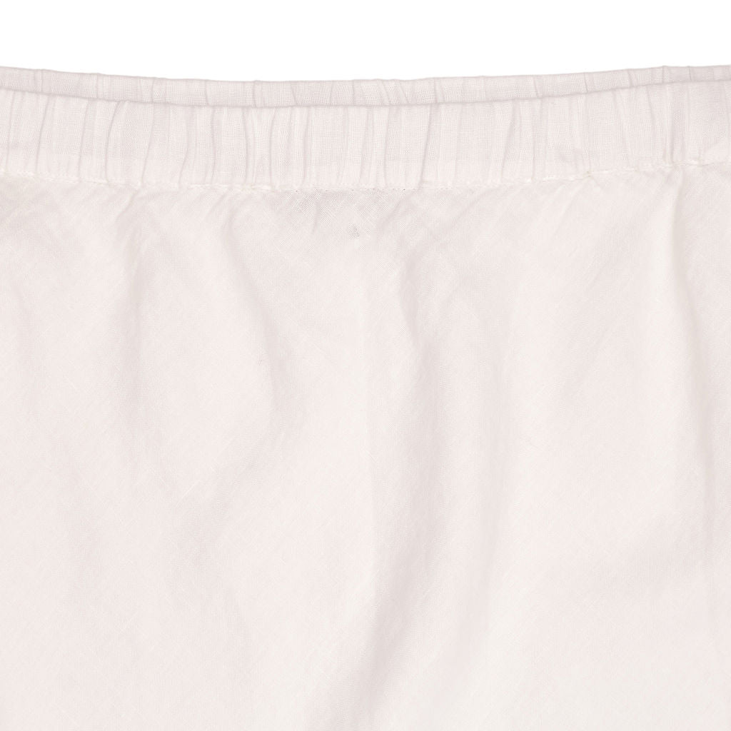 NRBY White Linen Skirt
