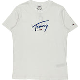 Tommy Jeans White Psychedelic Signature Tee