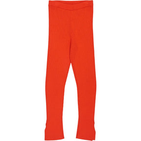 Studio Nicholson Red Ribbed Leggings