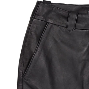 Mint Velvet Black Leather Skirt