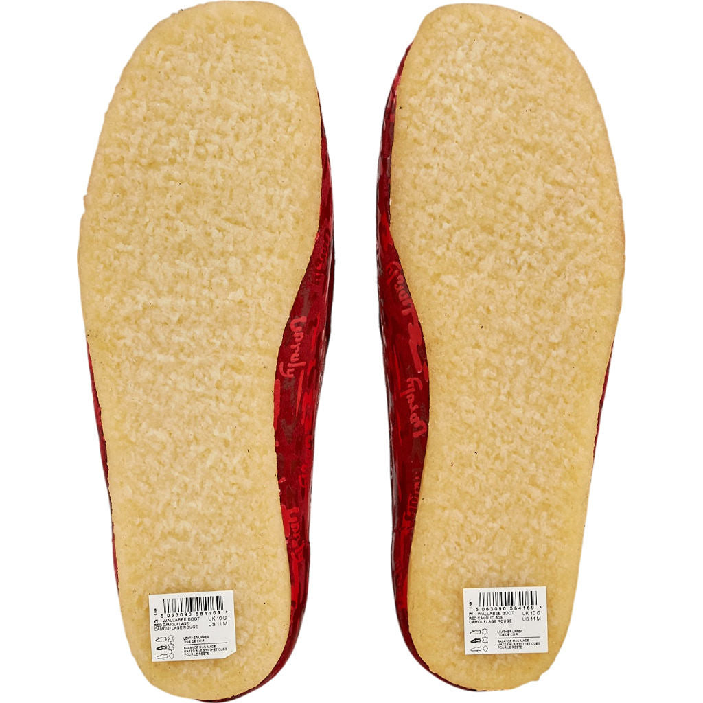 Clarks Originals Red Camouflage Wallabee Boot