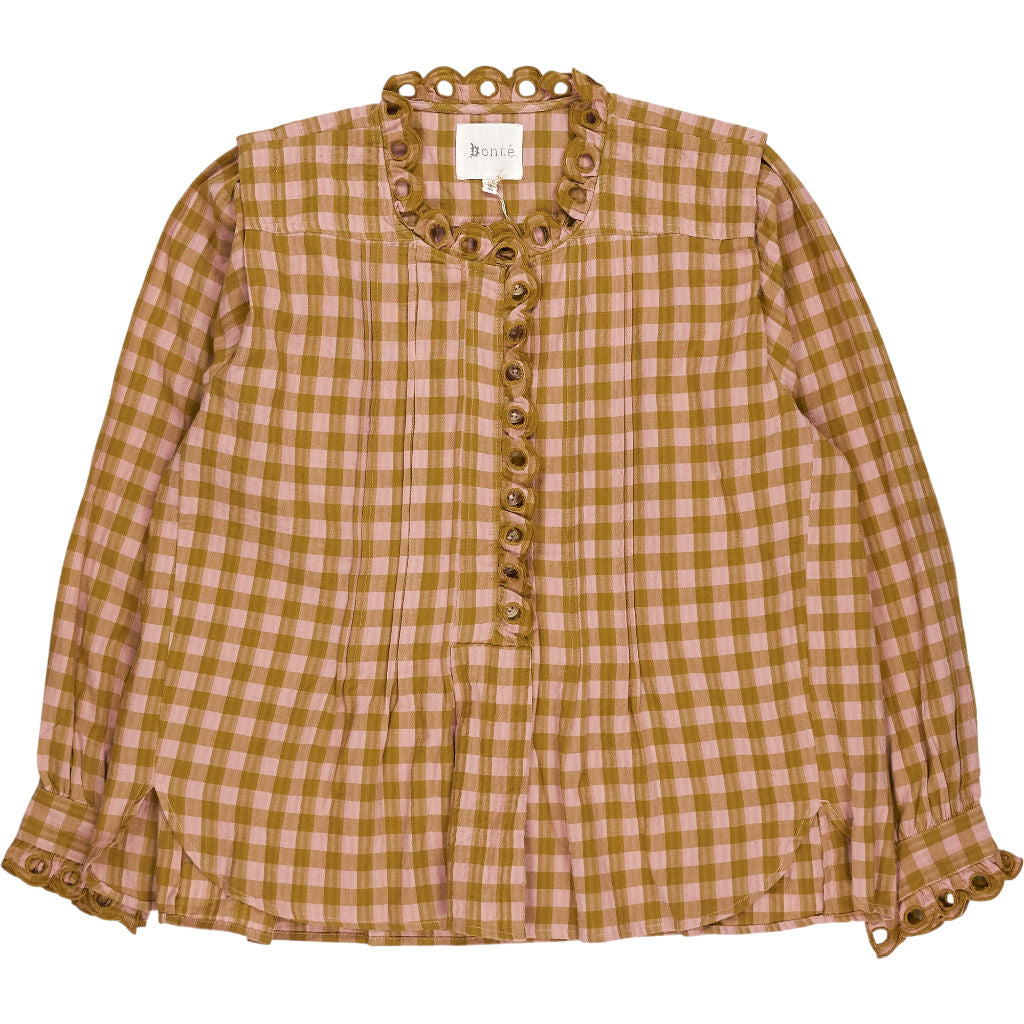 Bonte Blush Olive Check Etienne Shirt