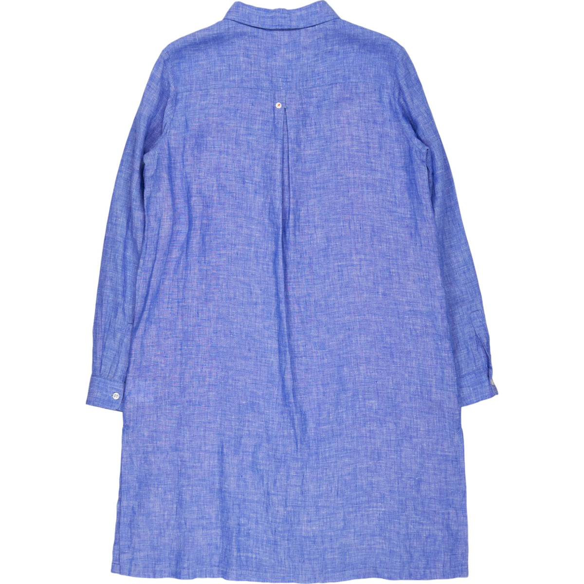 NRBY Blue Linen Shirt Dress