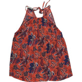 Baukjen Red Floral Tie-Back Top UK 10