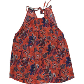 Baukjen Red Floral Tie-Back Top UK 10