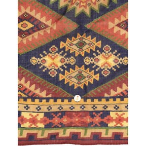 Drakes Multicoloured Geometric Scarf