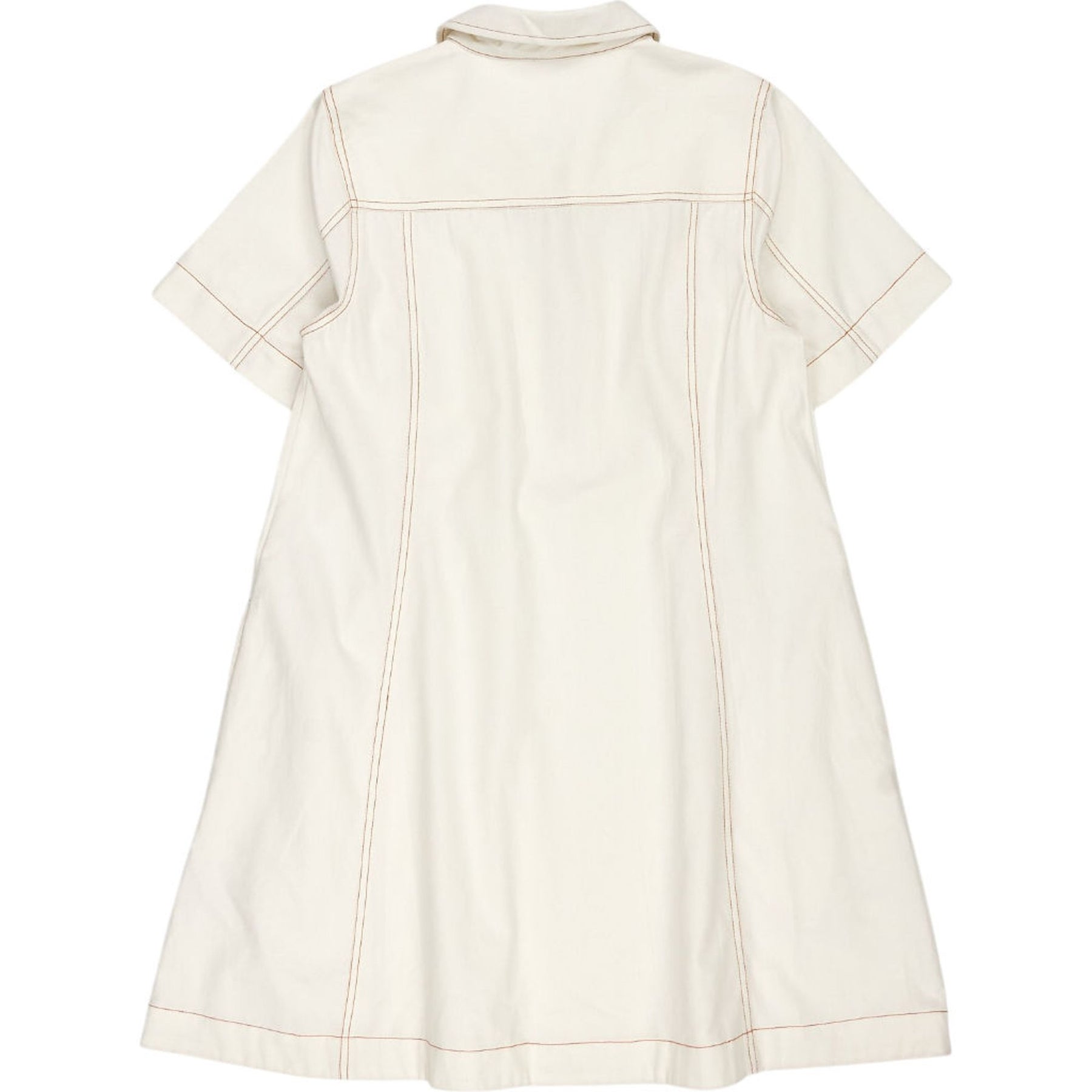 OMNES Cream Cotton Zip Dress