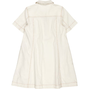 OMNES Cream Cotton Zip Dress
