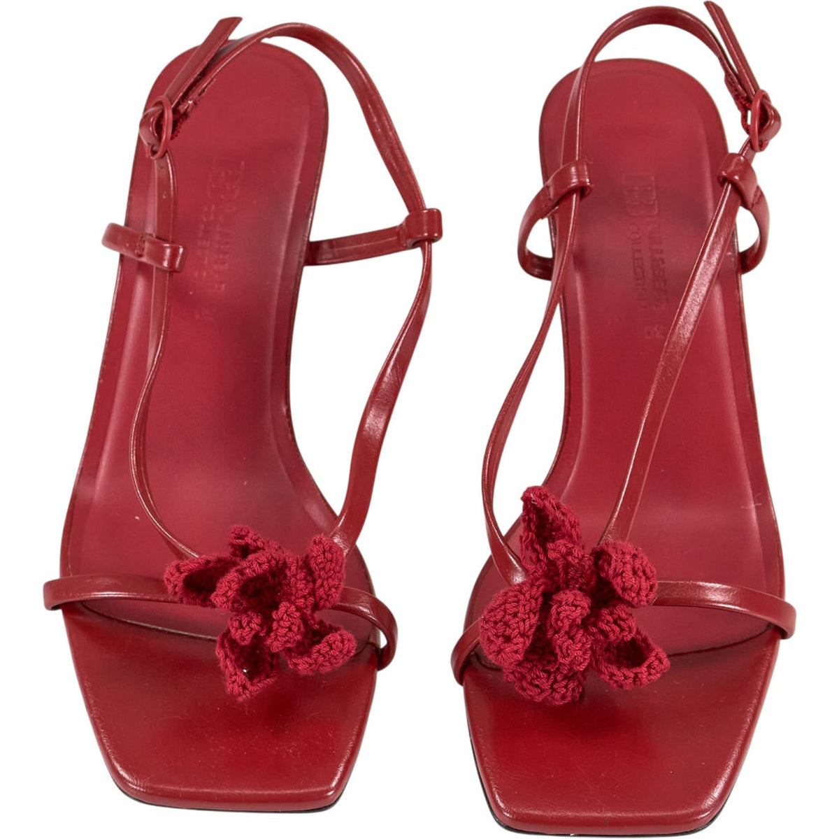 Pull&Bear Red Heeled Sandals