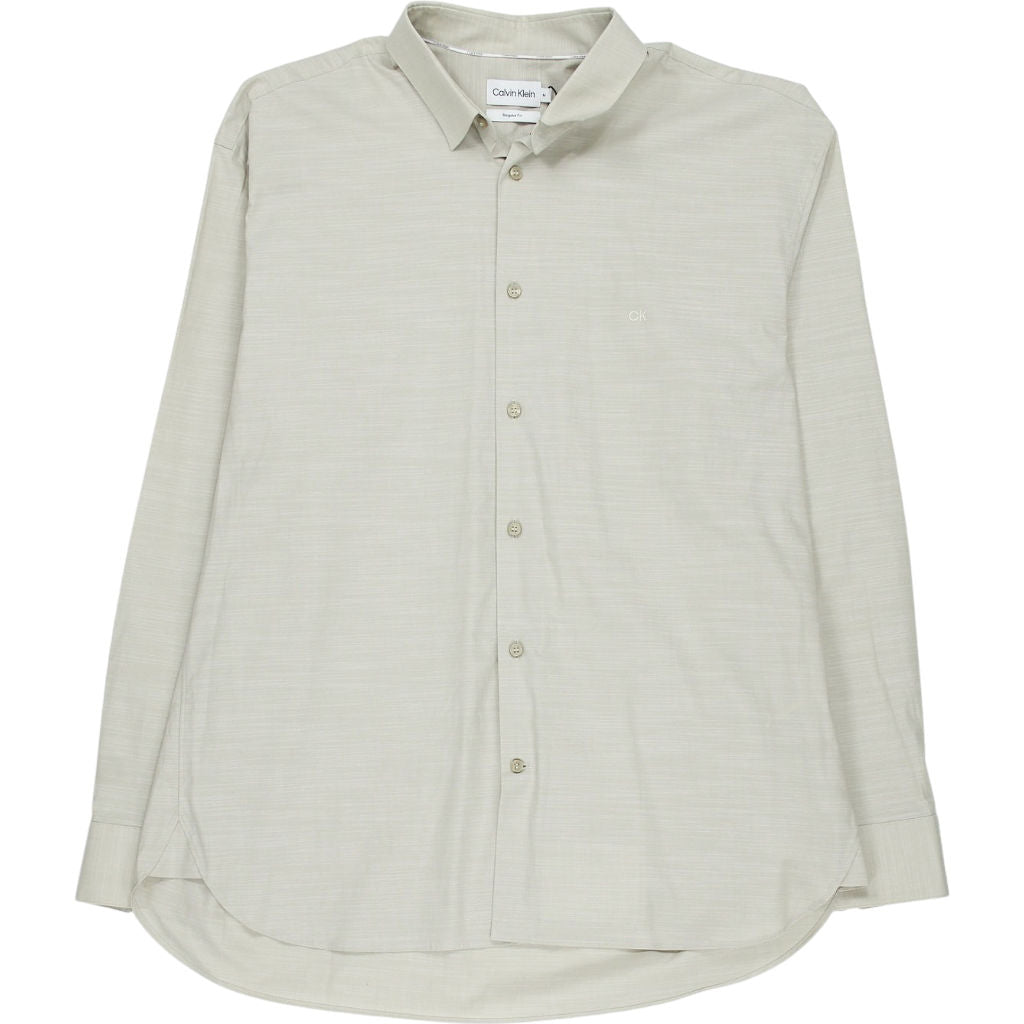 Calvin Klein Beige Regular Fit Shirt M