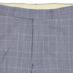 Richard James Blue Check Wool Trousers