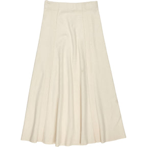 ME+EM Cream Wool Blend Midi Skirt