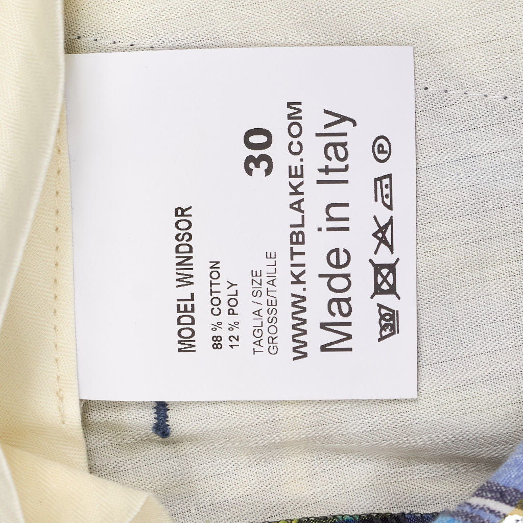 Kit Blake Blue Check Windsor Shorts