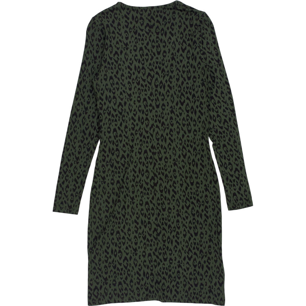Hush Green Leopard Print Dress