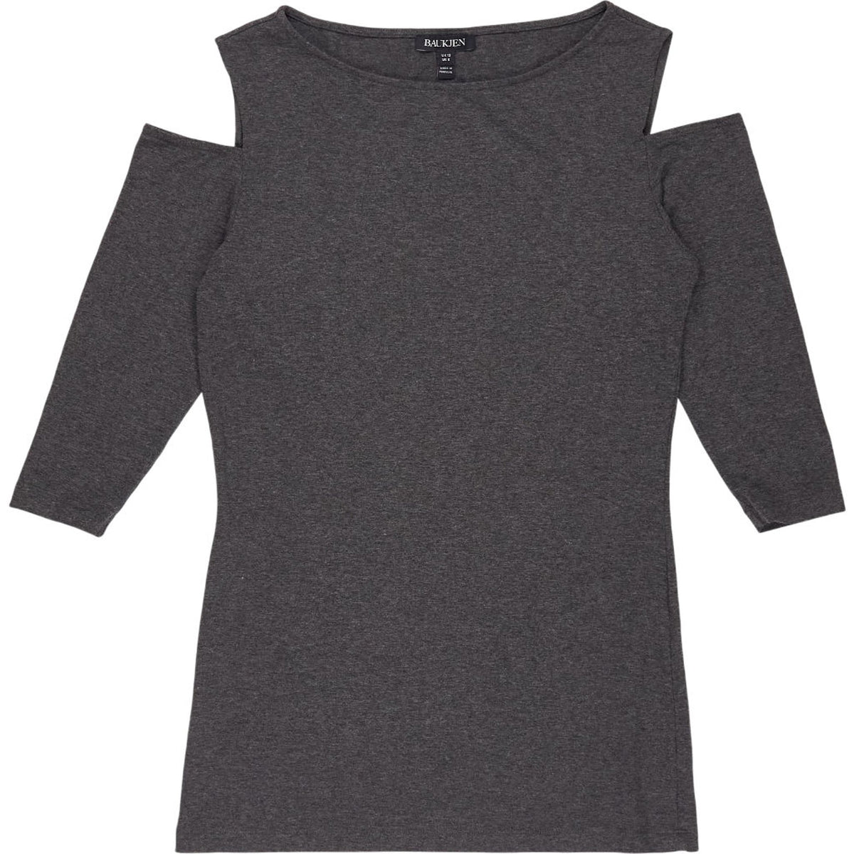 Baukjen Grey Cold Shoulder Top