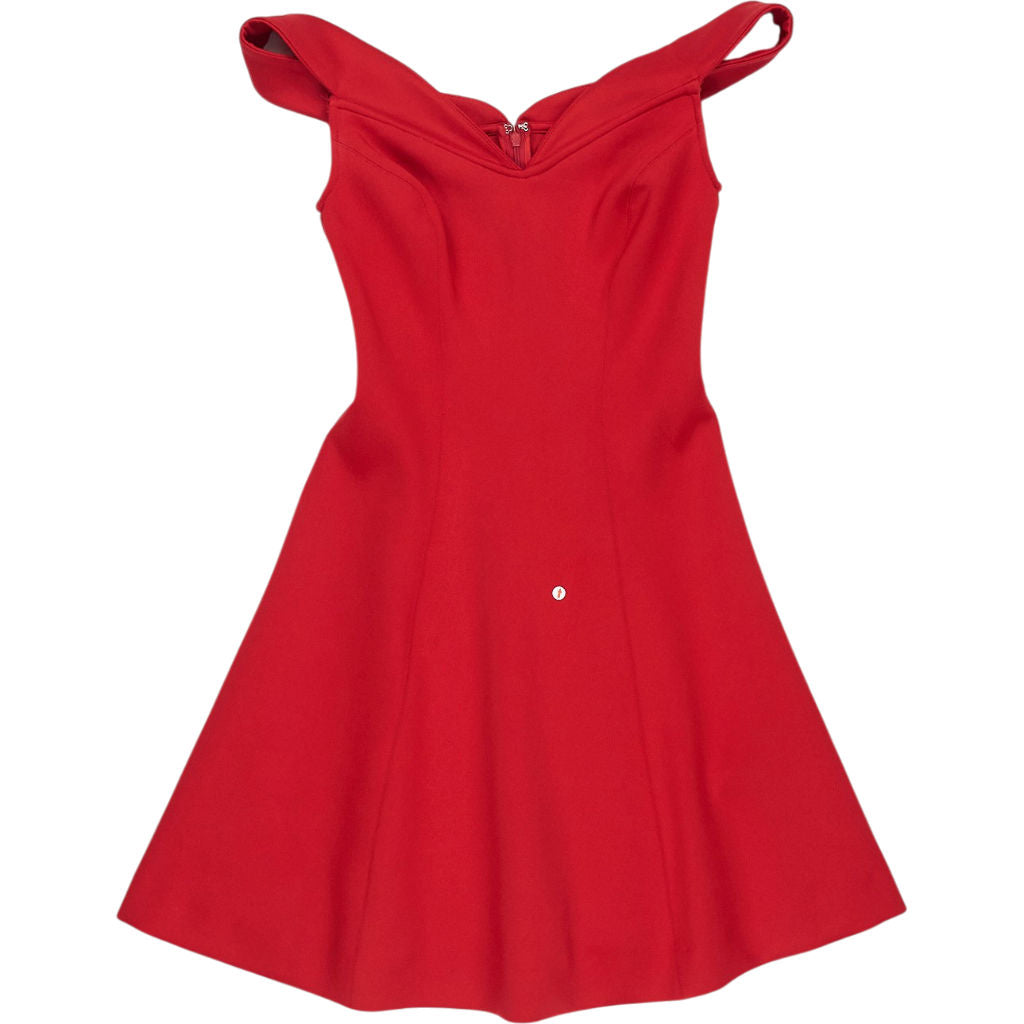 Guess Red Off-Shoulder Skater Dress