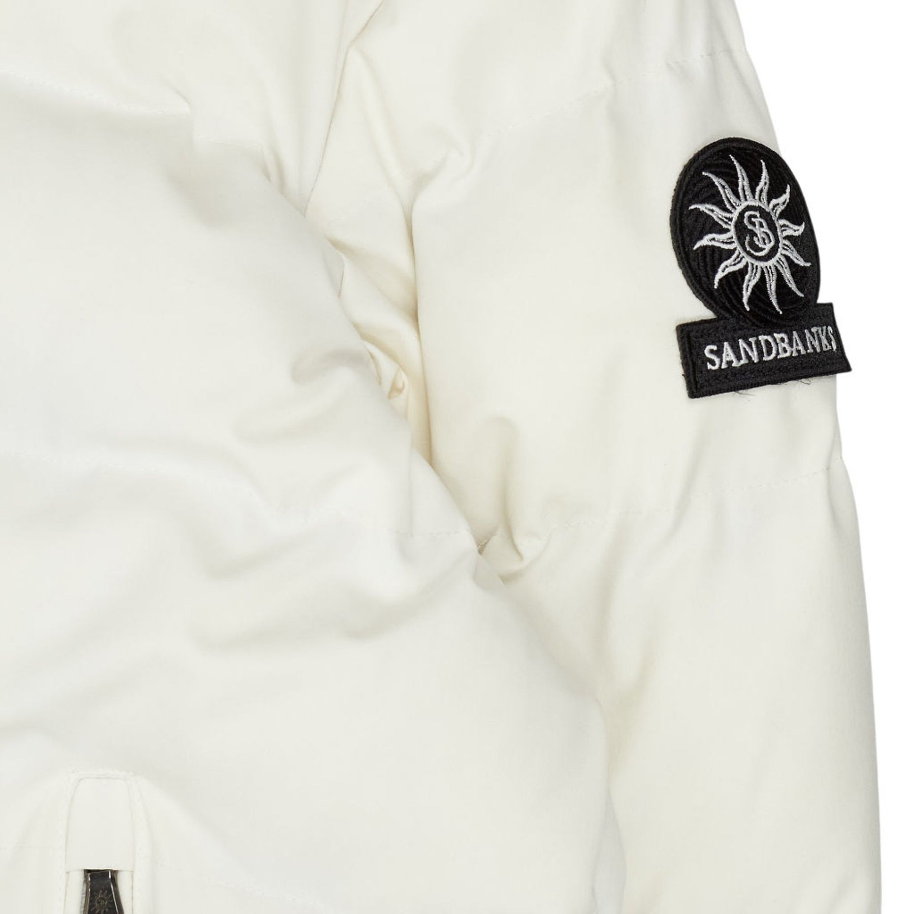 Sandbanks Banks Off-White Puffer Jacket