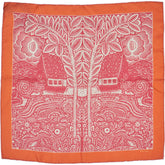 Mont Kiji Orange Miniwonder Silk Neck Scarf