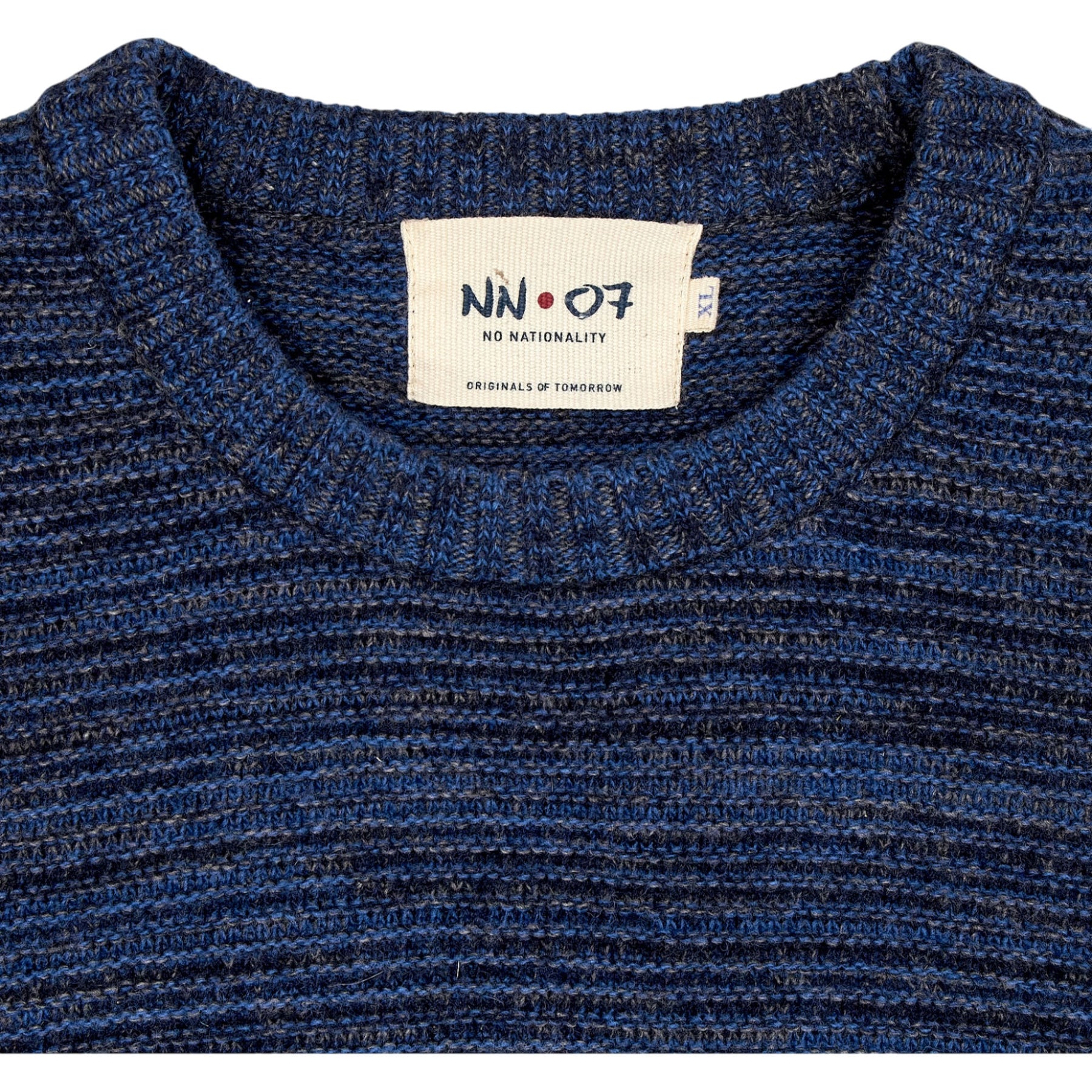 NN07 Blue Striped Wool Polyamide Jumper